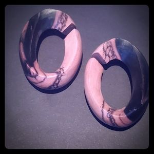 9/16"  Medium Tiger Ebony Oval Weights